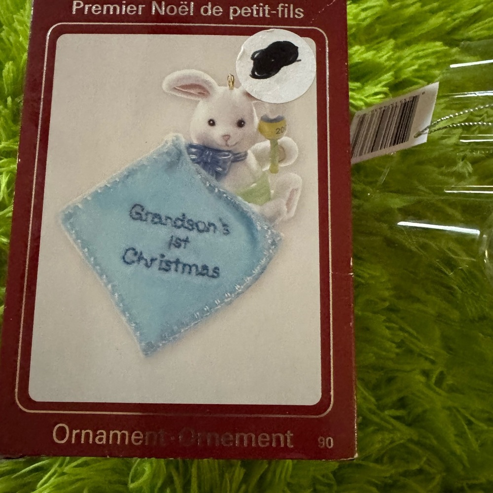Grandson's 1st Christmas Ornament by Heirloom Collection NEW